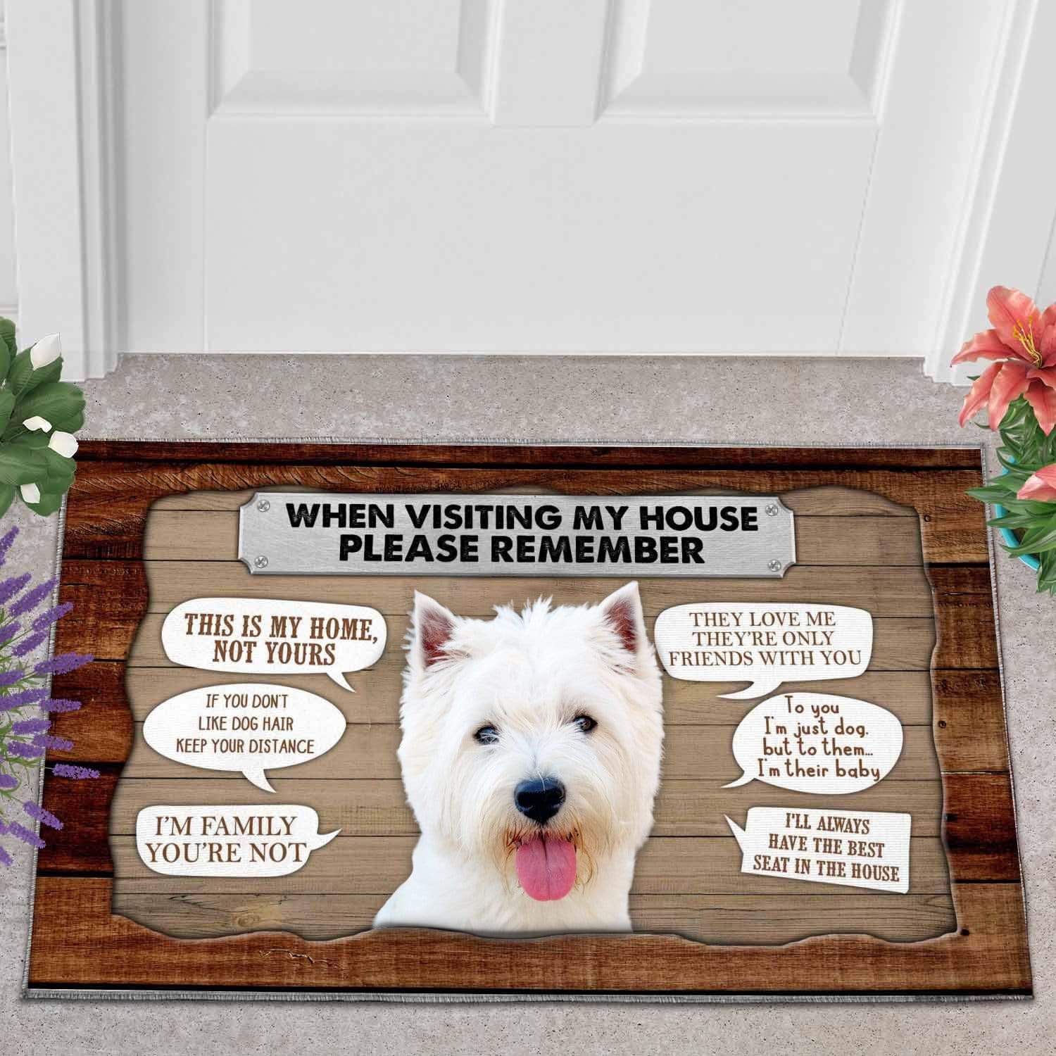 Dog moms doormat - West Highland White Terrier DZ145-3