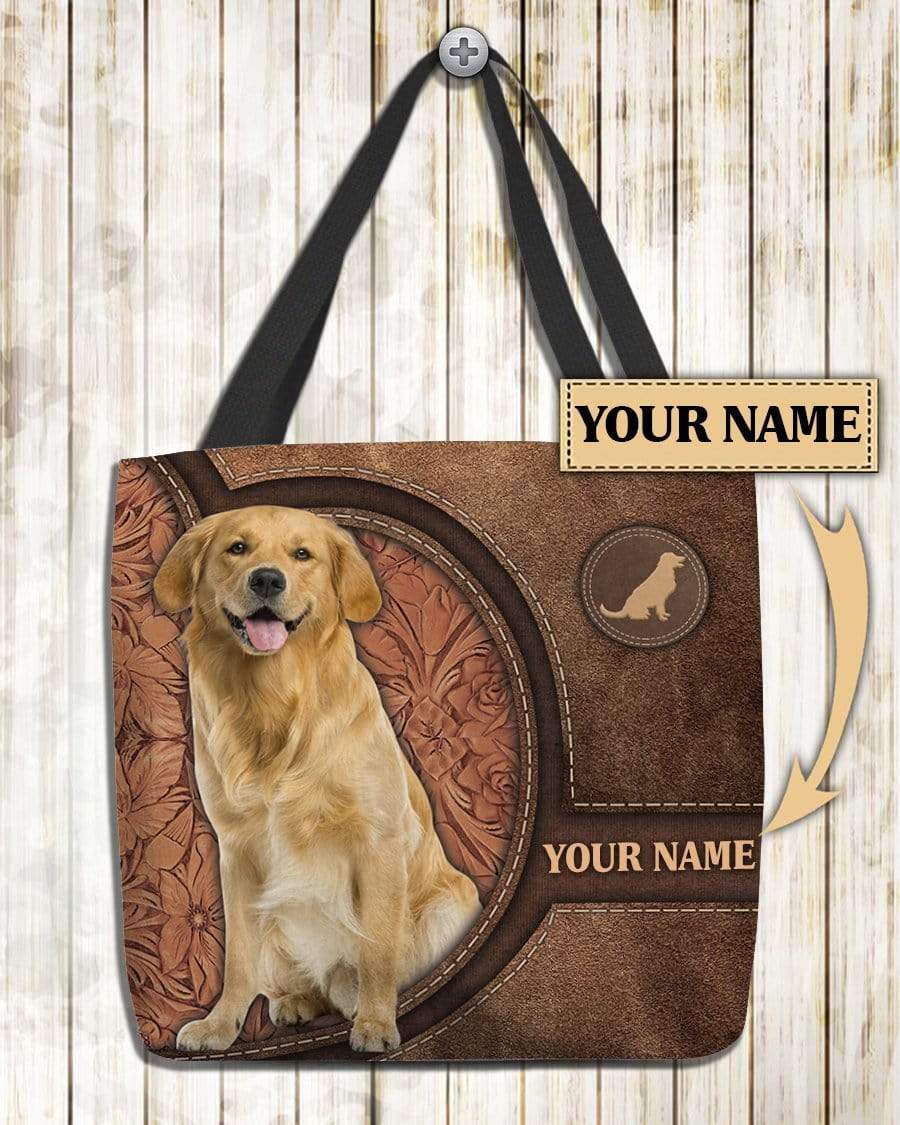 Personalized Goldenretriever All Over Tote Bag