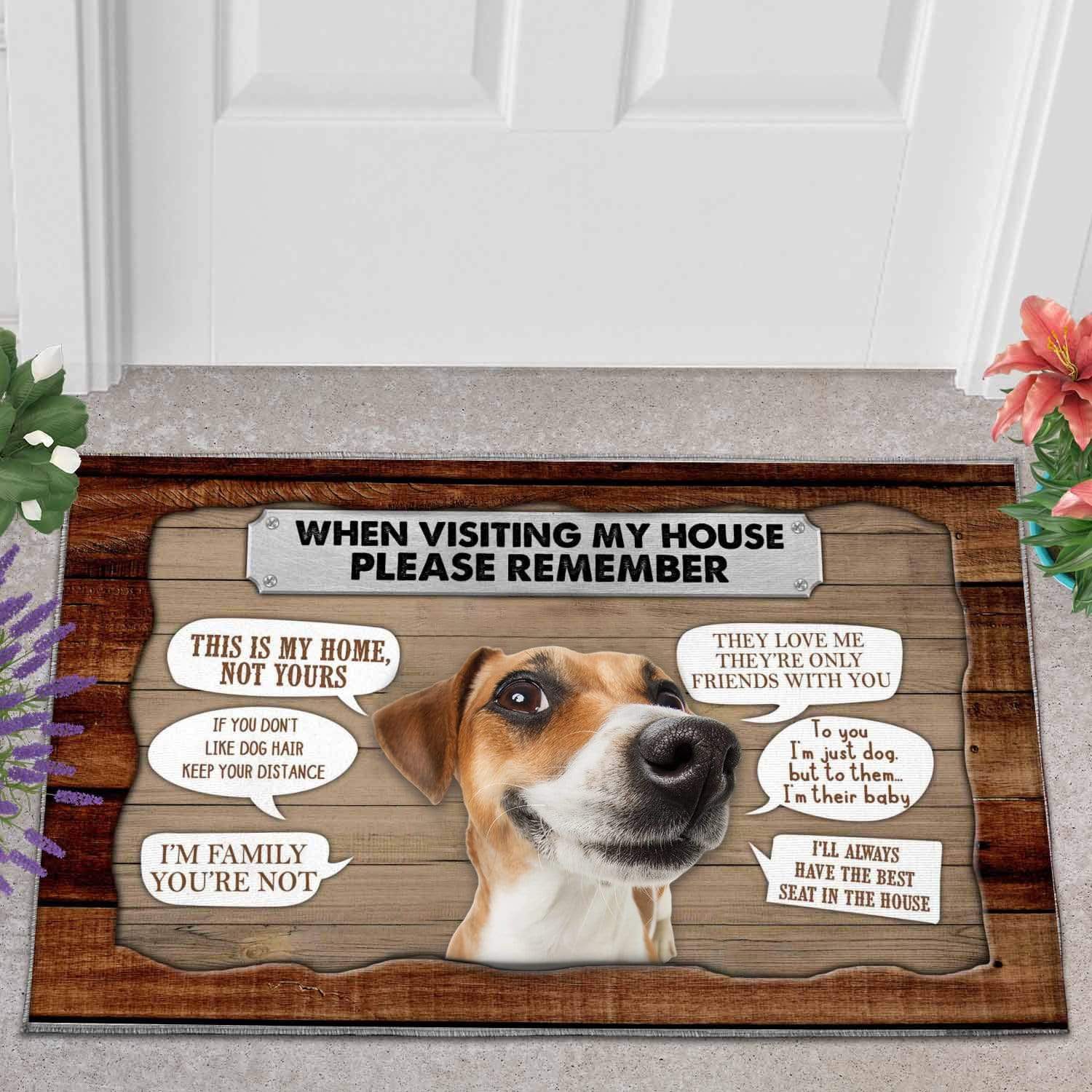 Dog moms doormat - Jack Russell Terrier DZ083-1
