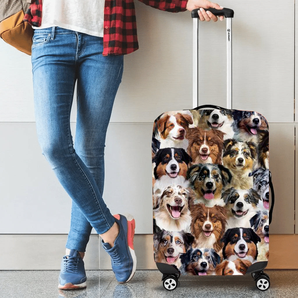A bunch of Australian Shepherds Luggage Cover
