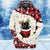 BLACK Pug In Snow Pocket Merry Christmas Unisex Hoodie
