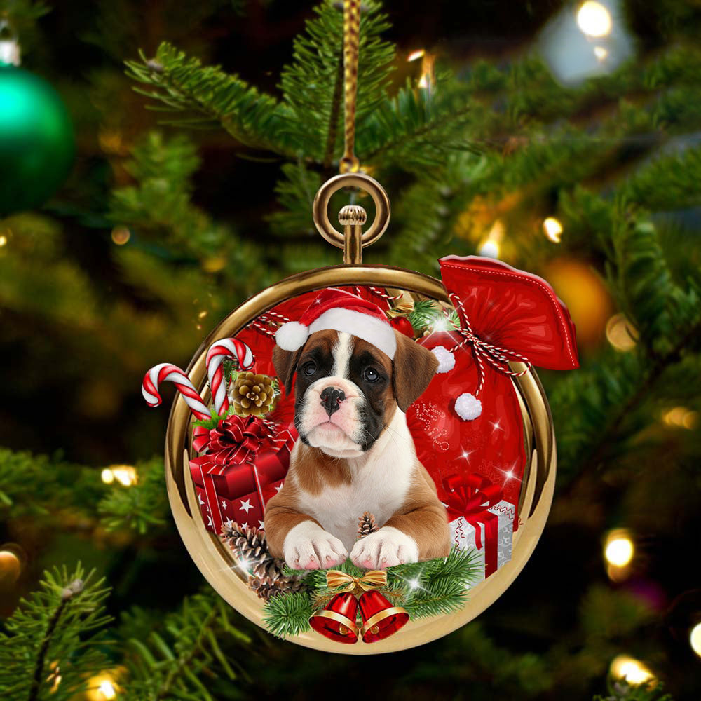 Boxer -2022 New Release Merry Christmas Ornament