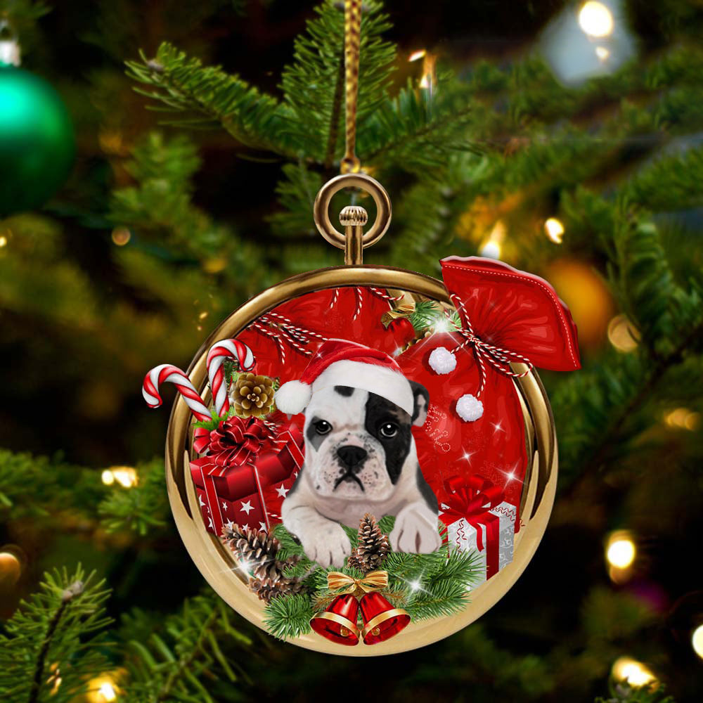 Bulldog 2 -2022 New Release Merry Christmas Ornament
