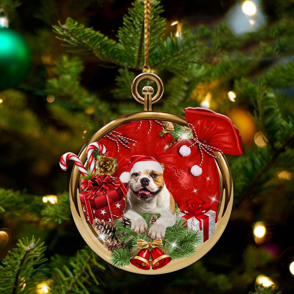 Bulldog -2022 New Release Merry Christmas Ornament