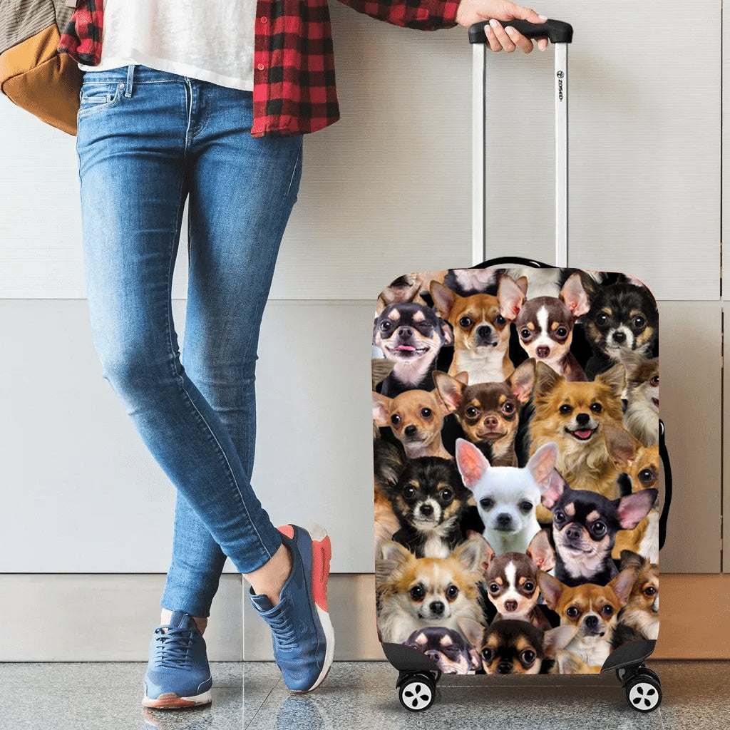 A bunch of Chihuahuas Luggage Cover