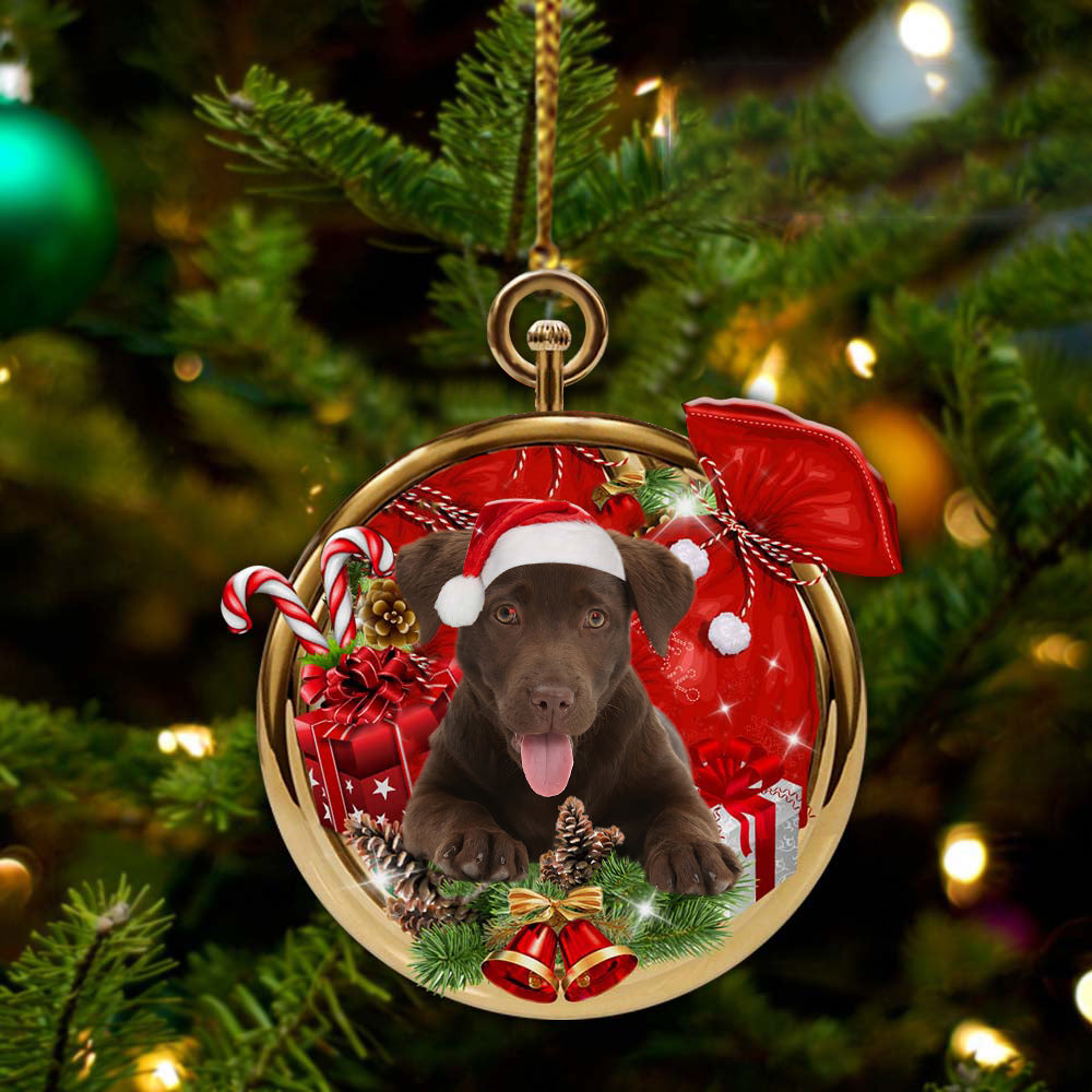 Chocolate_Labrador -2022 New Release Merry Christmas Ornament