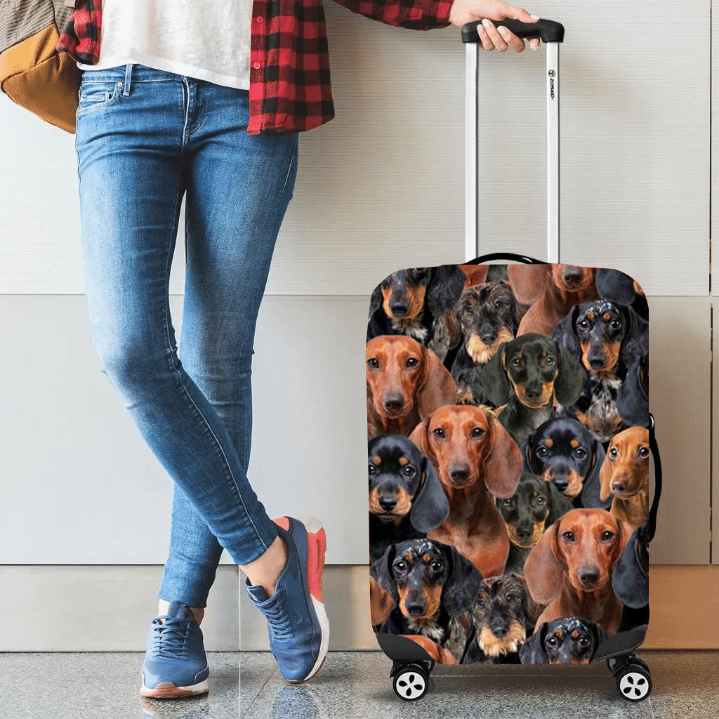 A bunch of Dachshunds-Luggage Cover