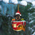 Dobermann Pinscher In Red House Cup Merry Christmas Ornament