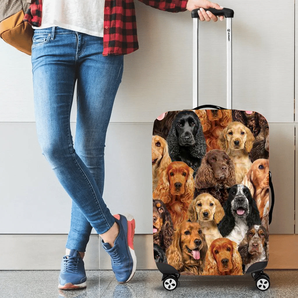 A bunch of Cocker Spaniels Luggage Cover