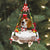 English Pointer Hugging Wood Merry Christmas Ornament