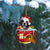 French Bulldog 2 In Red House Cup Merry Christmas Ornament