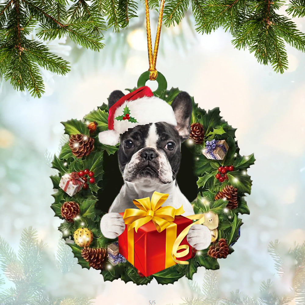 French Bulldog Christmas Gift Hanging Ornament