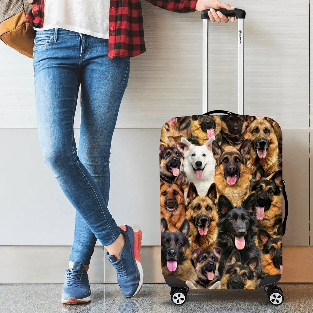 A bunch of German Shepherds Luggage Cover