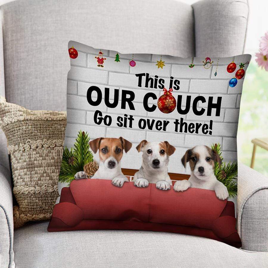 Jack Russell Terrier Xmas Pillow Indoor Pillow