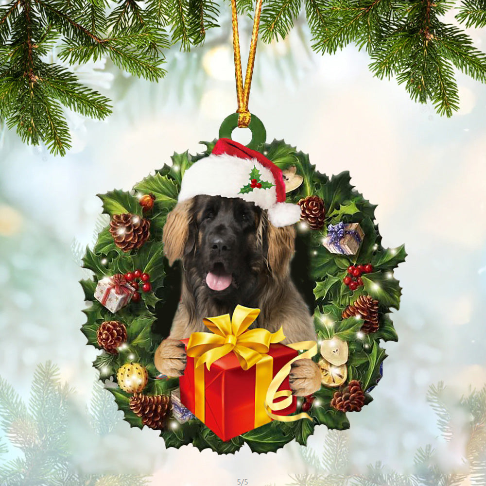 Leonberger Christmas Gift Hanging Ornament