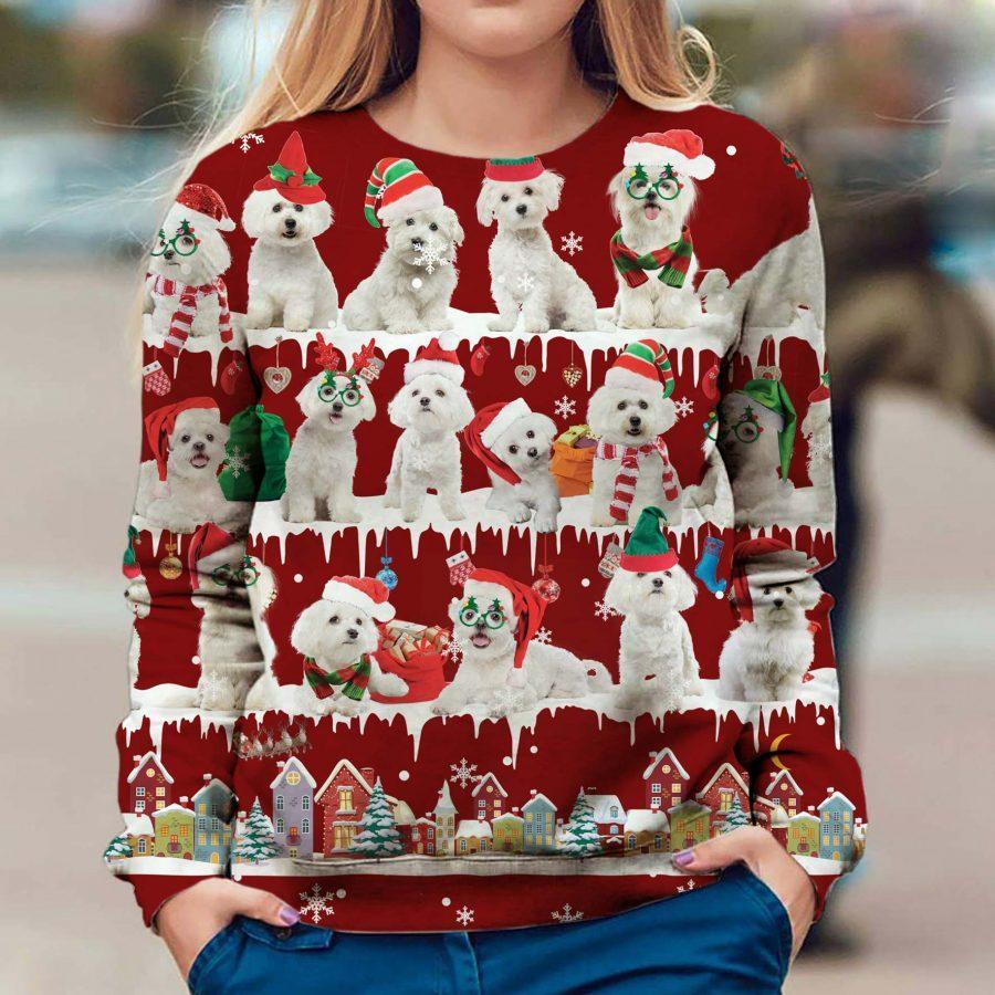 Maltese - Snow Christmas - Premium Sweatshirt
