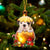 Old English Bulldog In Golden Egg Christmas Ornament