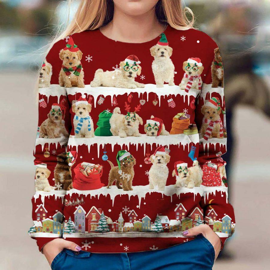 Poochon - Snow Christmas - Premium Sweatshirt