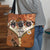 Pug Daisy Flower And Butterfly Tote Bag