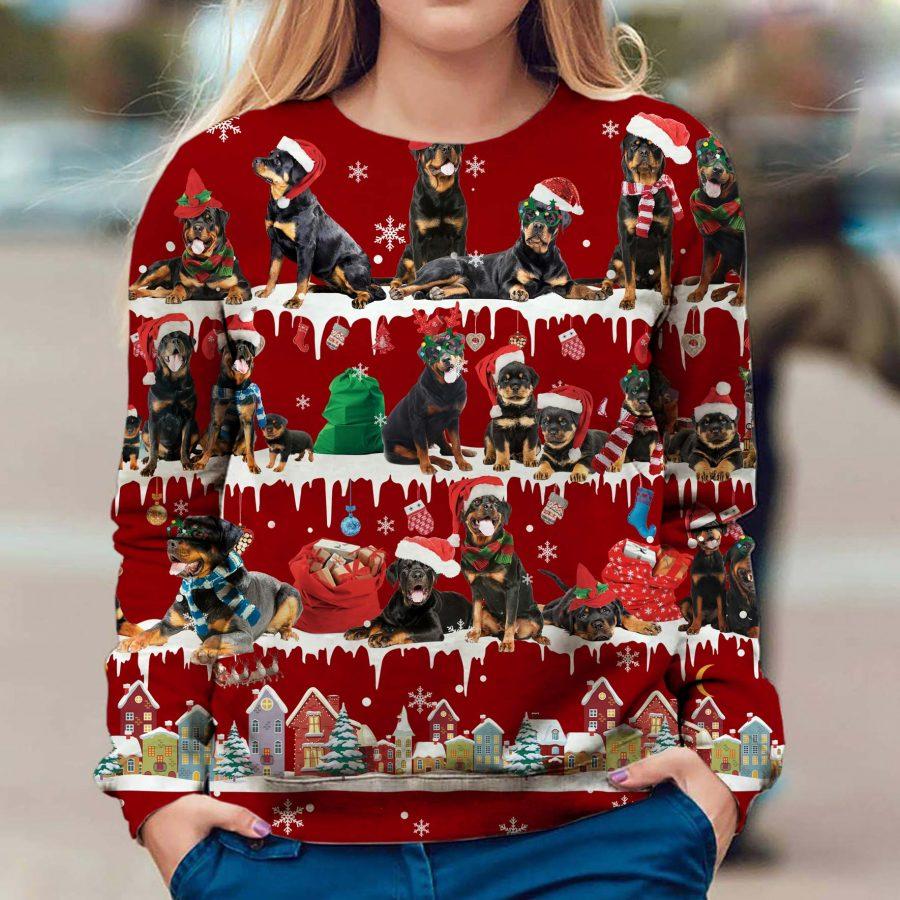 Rottweiler - Snow Christmas - Premium Sweatshirt