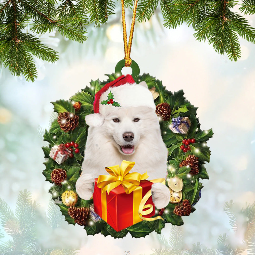 Samoyed Christmas Gift Hanging Ornament