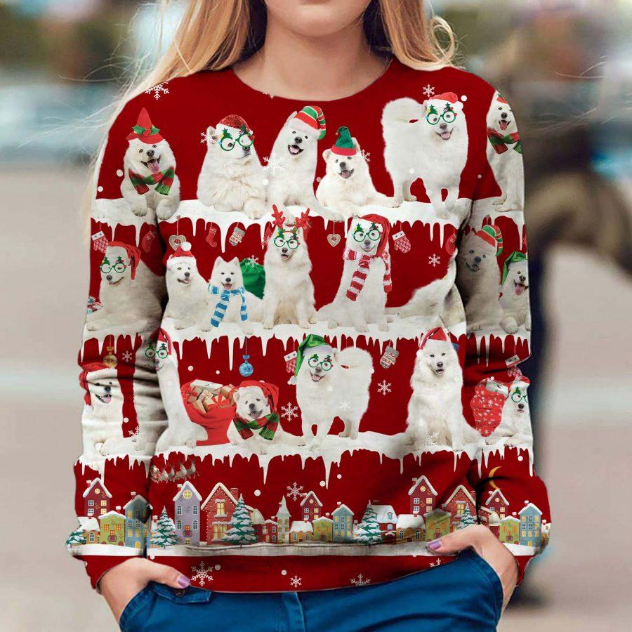 Samoyed - Snow Christmas - Premium Sweatshirt