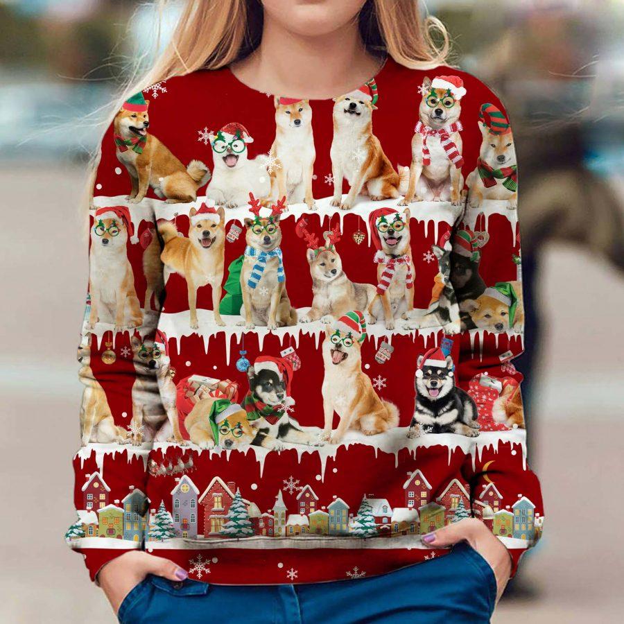 Shiba Inu - Snow Christmas - Premium Sweatshirt