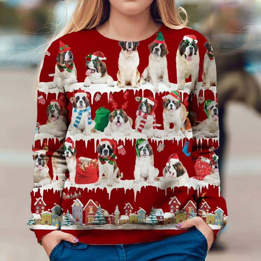 St Bernard - Snow Christmas - Premium Sweatshirt