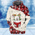 WHITE Bichon Frise In Snow Pocket Merry Christmas Unisex Hoodie