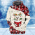 WHITE Maltese In Snow Pocket Merry Christmas Unisex Hoodie