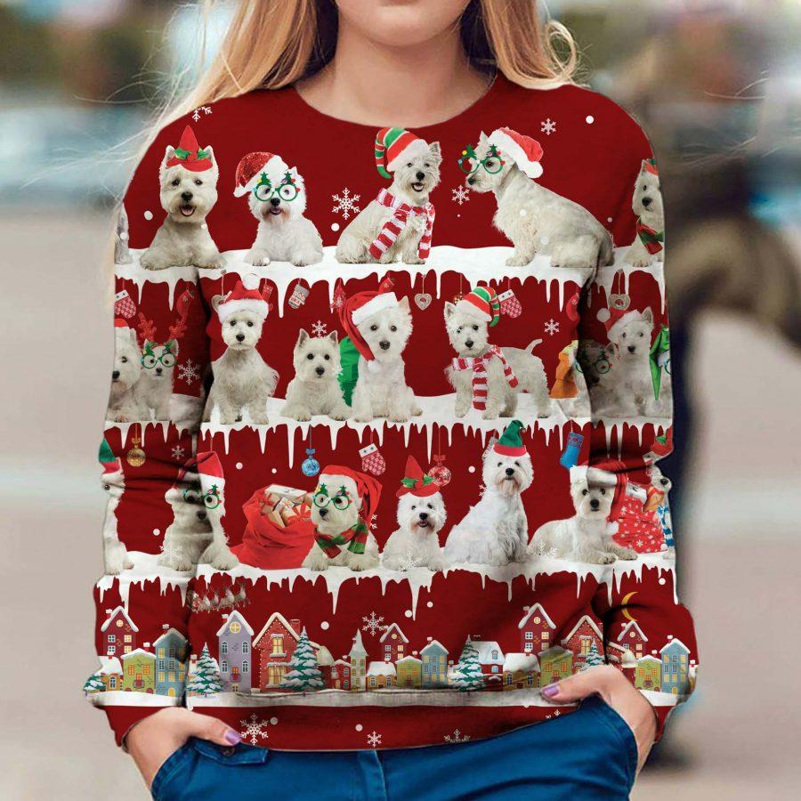 West Highland White Terrier - Snow Christmas - Premium Sweatshirt
