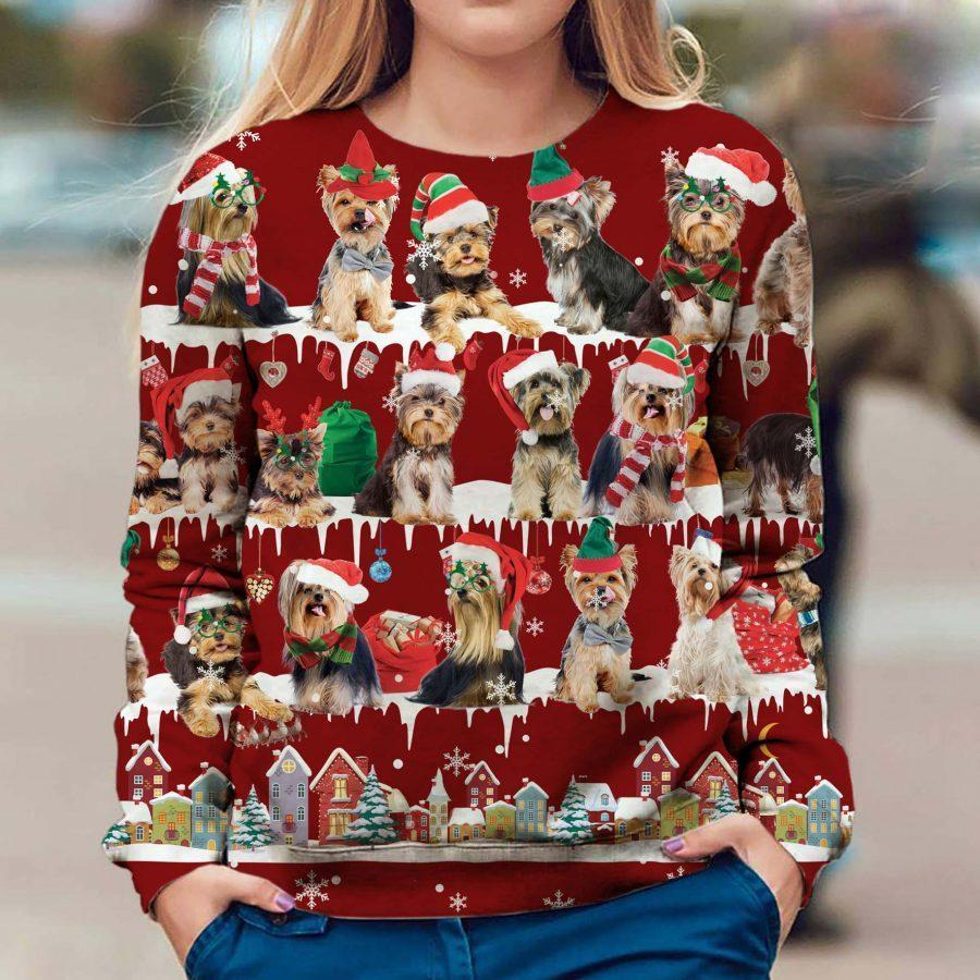 Yorkshire Terrier - Snow Christmas - Premium Sweatshirt