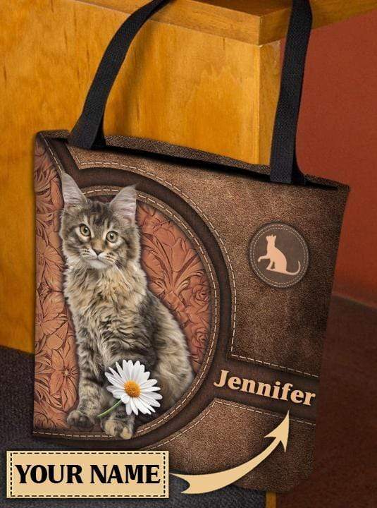Personalized Cat All Over Tote Bag - TO101PS