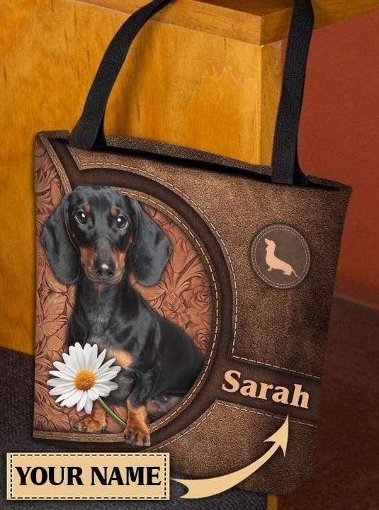 Personalized Dachshund All Over Tote Bag - TO103PS