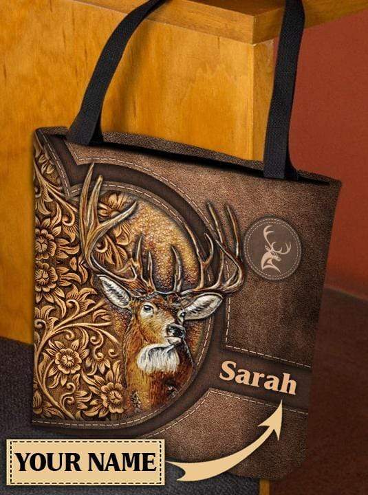 Personalized Deer All Over Tote Bag - TO129PS
