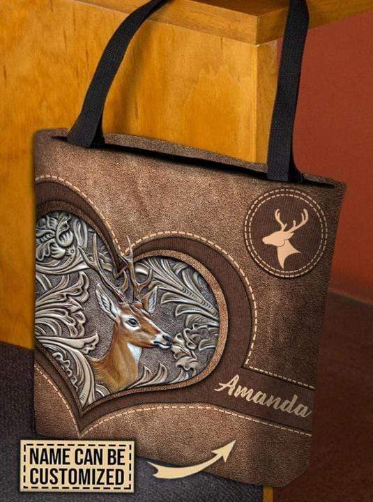 Personalized Deer All Over Tote Bag - TO153PS