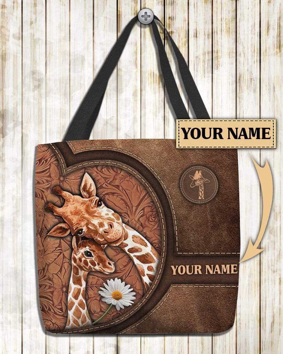 Personalized Giraffe All Over Tote Bag - TO190PS