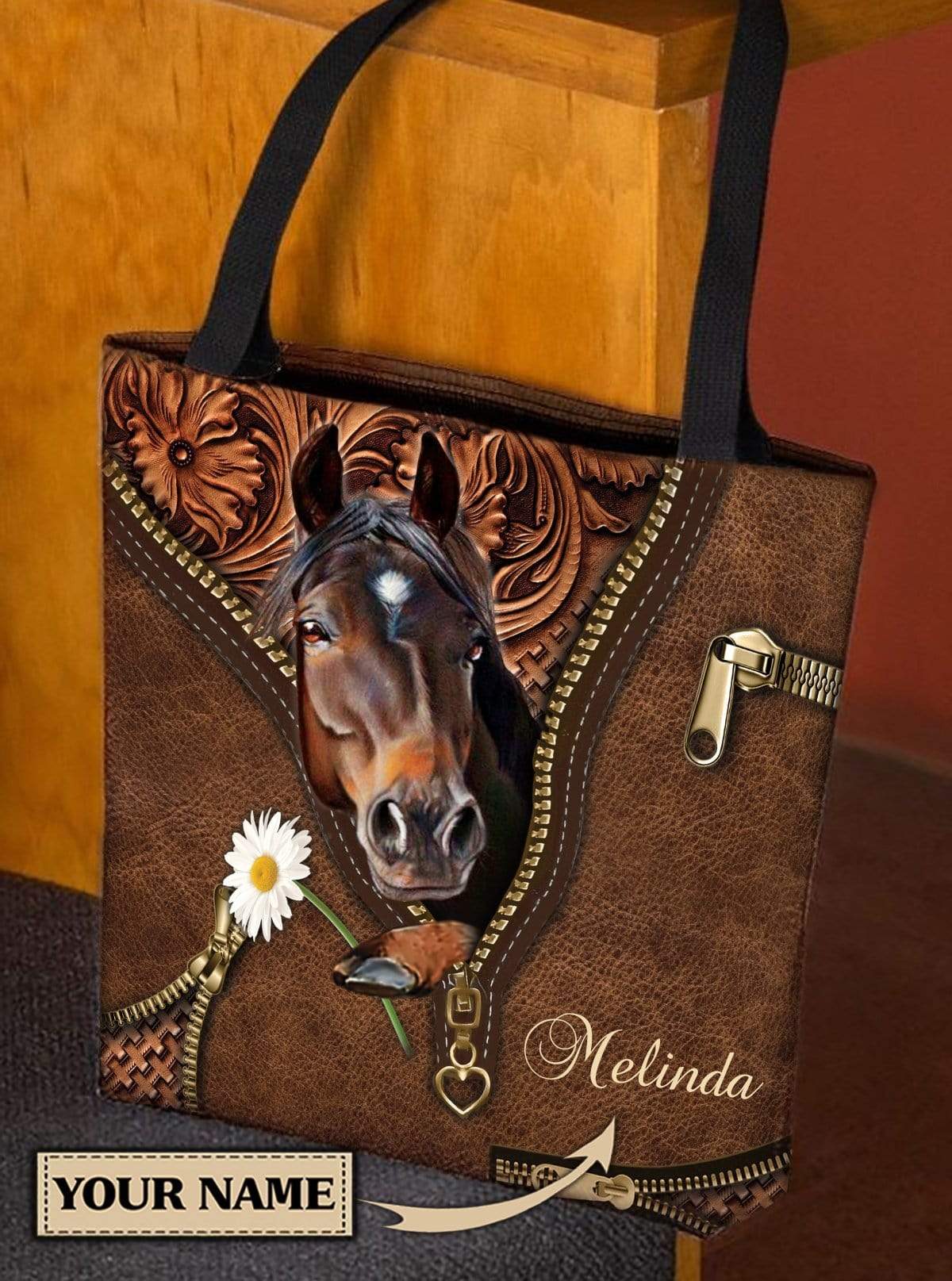Personalized Horse All Over Tote Bag - TO175PS