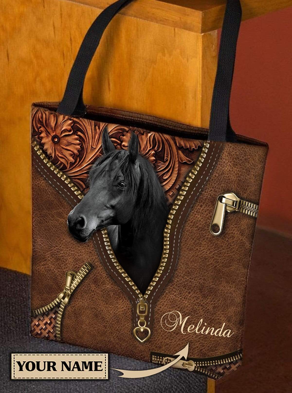 Personalized Horse All Over Tote Bag - TO176PS