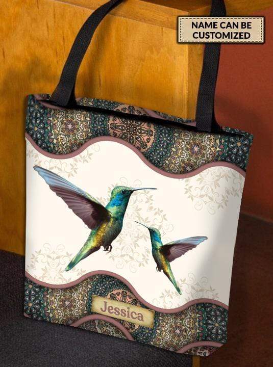 Personalized Hummingbird All Over Tote Bag - TO121PS