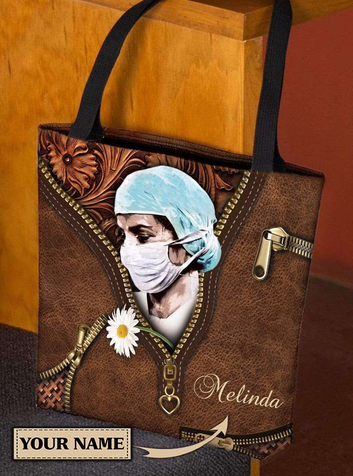 Personalized Nurse All Over Tote Bag - TO503PS
