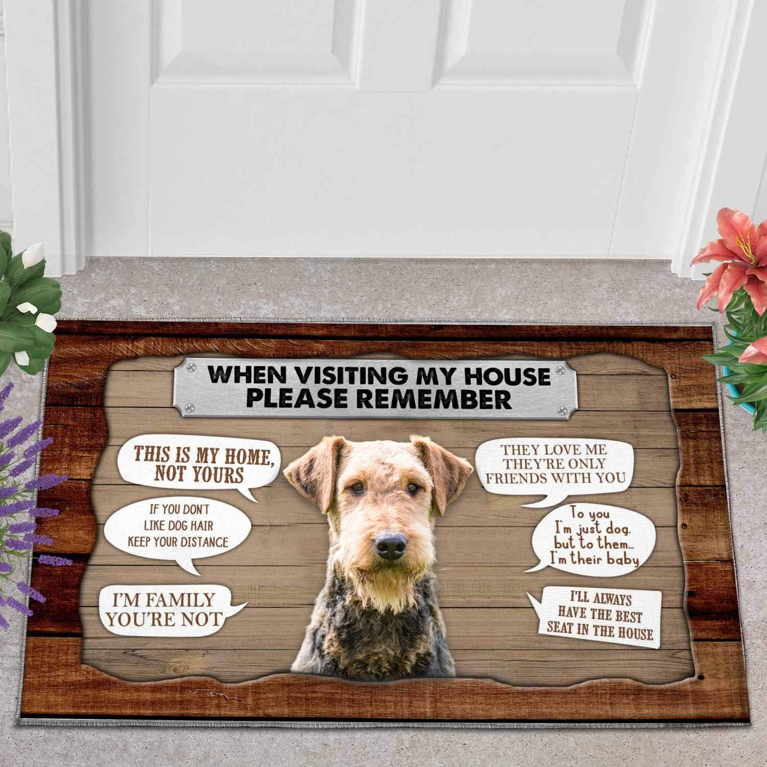 Dog moms doormat - Airedale Terrier DZ003-1