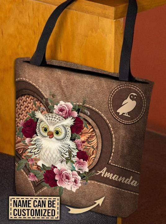 Personalized Owl All Over Tote Bag - TO159PS
