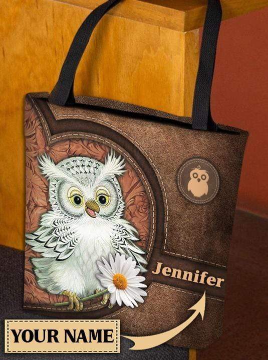 Personalized Owl All Over Tote Bag - TO107PS