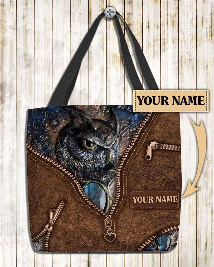 Personalized Owl All Over Tote Bag - TO390PS