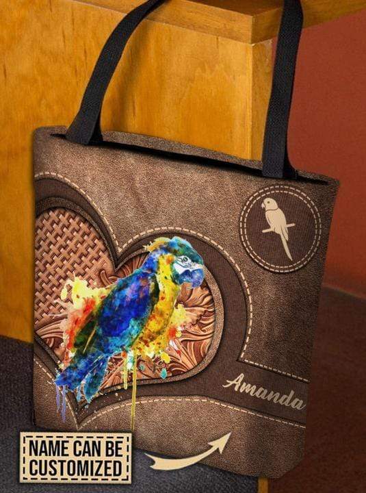 Personalized Parrot All Over Tote Bag - TO349PS