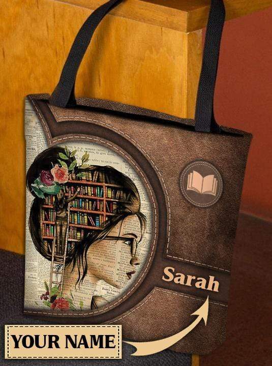 Personalized Reading All Over Tote Bag - TO109PS