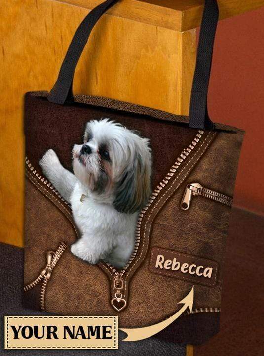 Personalized Shihtzu All Over Tote Bag - TO148PS
