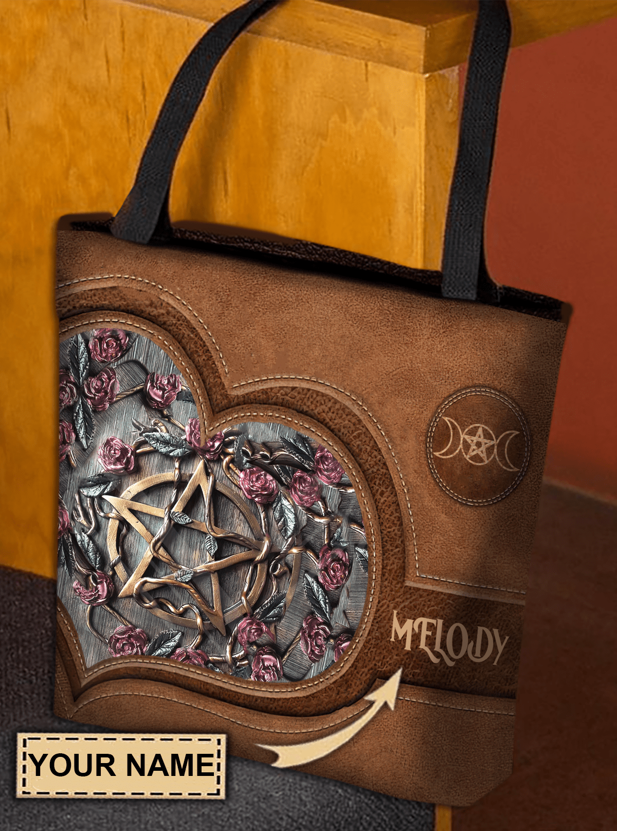 Personalized Wicca All Over Tote Bag - TO529PS