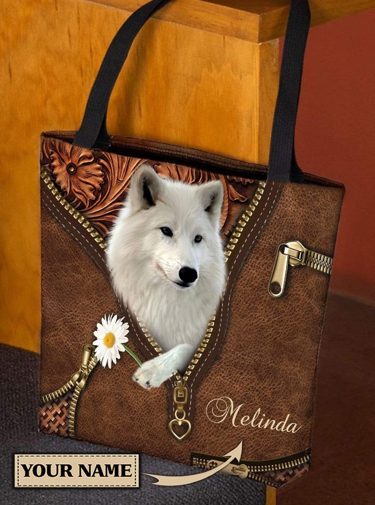 Personalized Wolf All Over Tote Bag - TO506PS